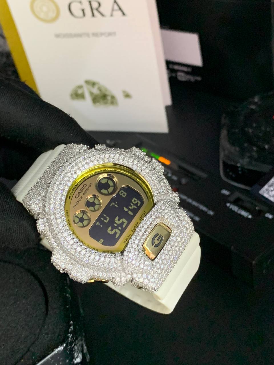 VVS Moissanite G-Shock Watch
