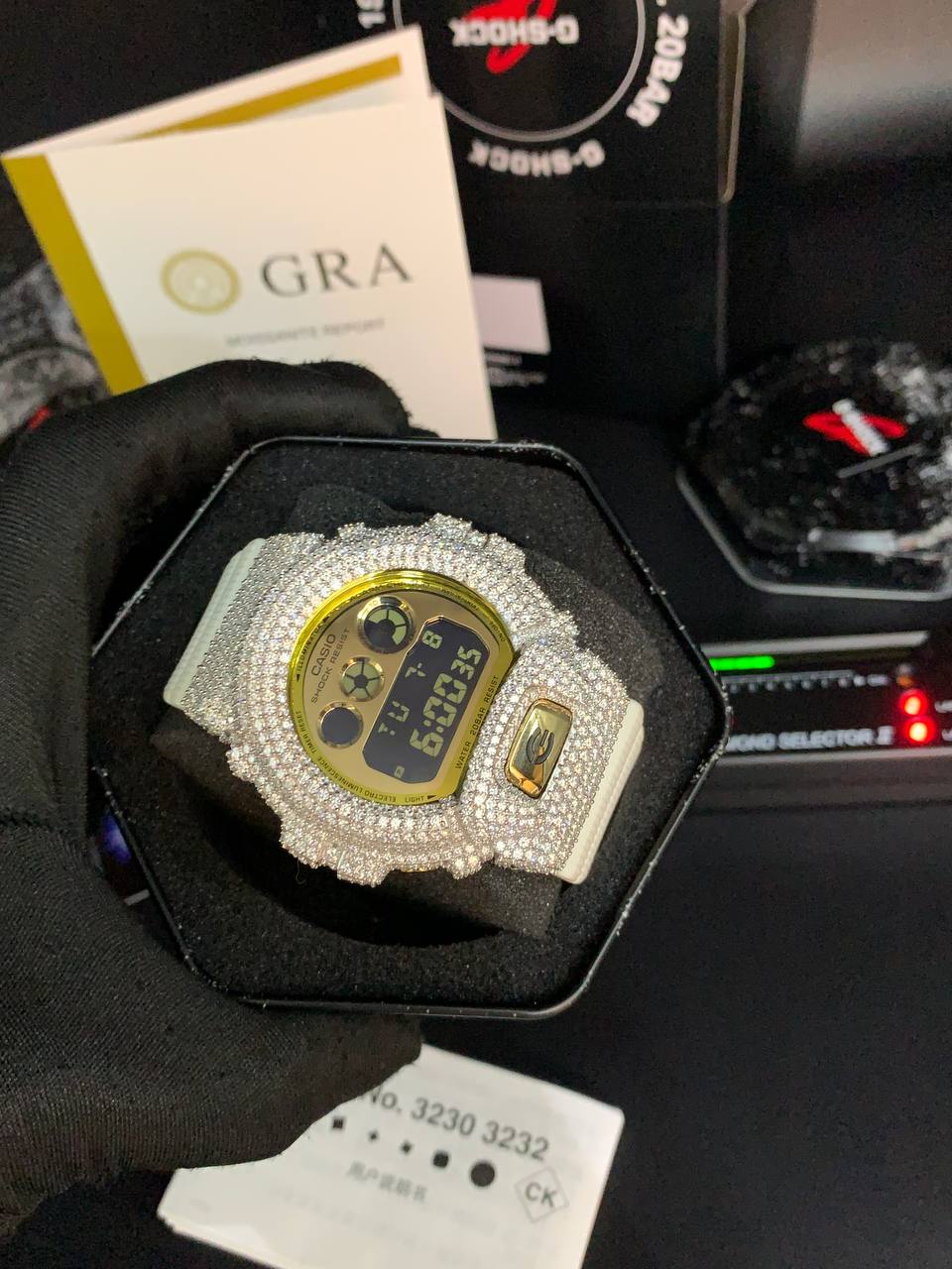 VVS Moissanite G-Shock Watch