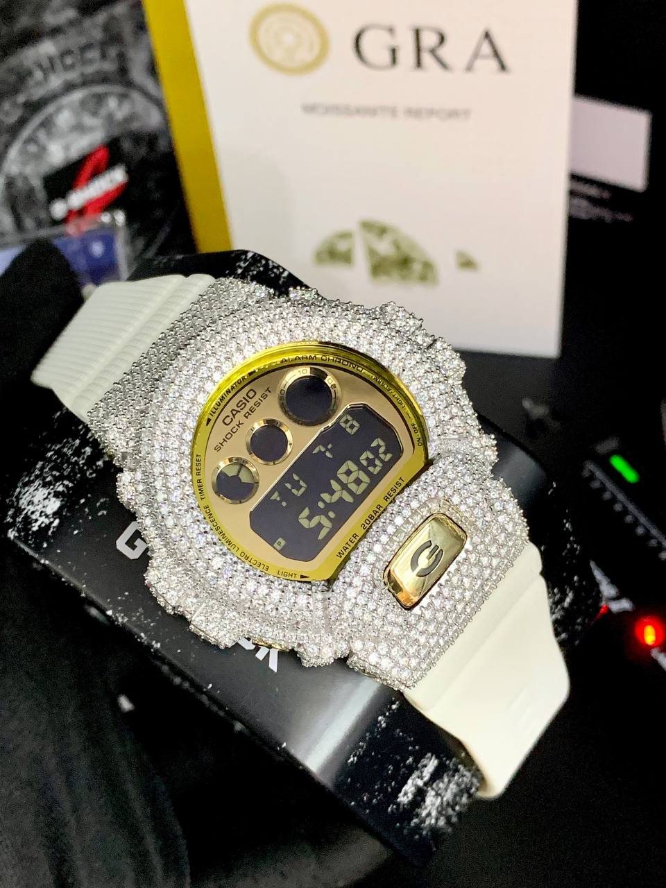 VVS Moissanite G-Shock Watch
