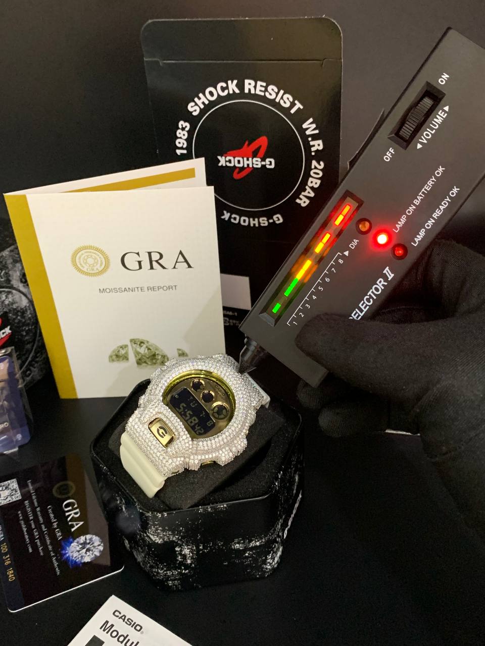 VVS Moissanite G-Shock Watch