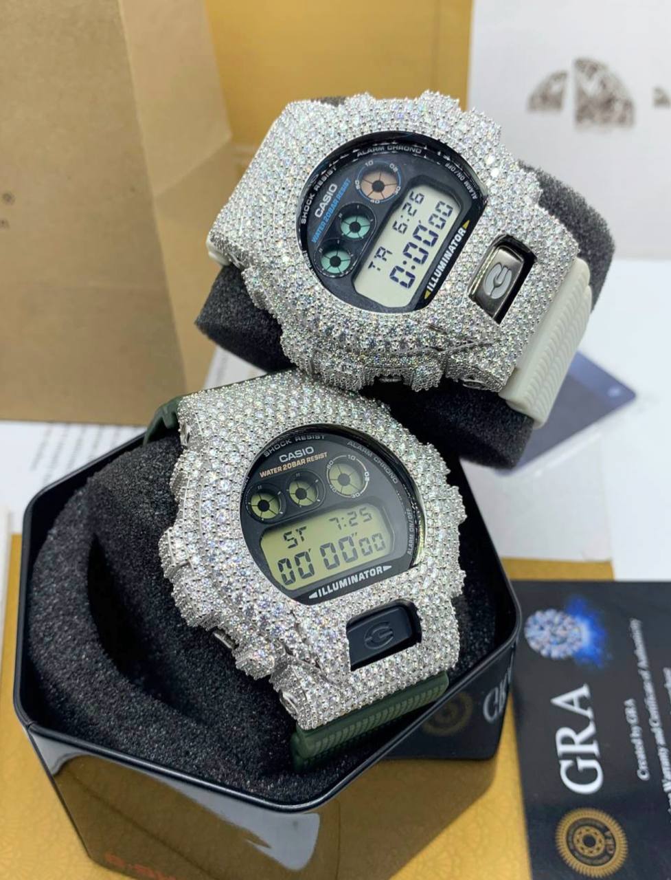 VVS Moissanite G-Shock Watch