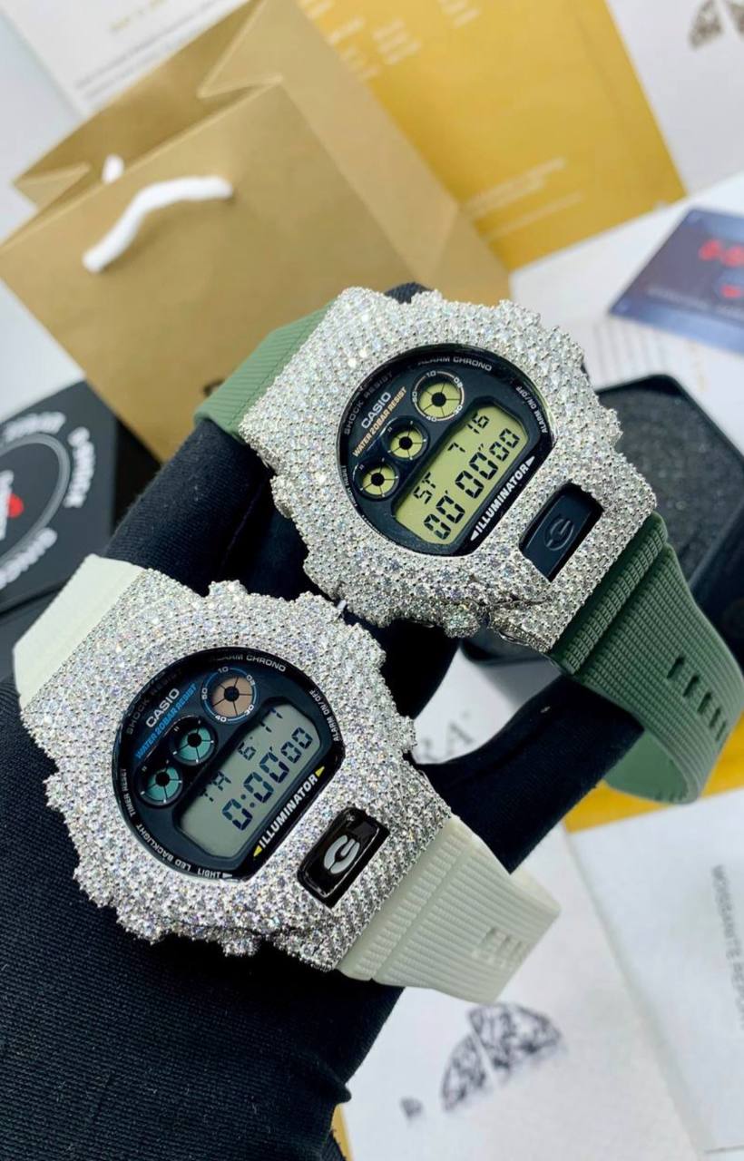 VVS Moissanite G-Shock Watch