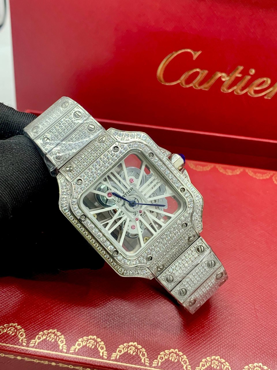 Iced-Out Cartier Watch